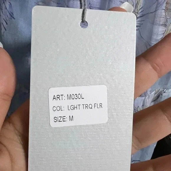 NWT ELENA BALDI Blue Silk Blend Floral Tiered Maxi Dress - Picture 11 of 14